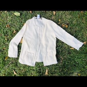 BCBGMAXAZRIA cream cardigan in xs